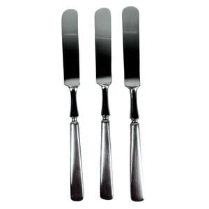 Dansk ANVIL IHQ Japan Vintage 1980s Stainless Satin BLUNT KNIVES 8 3/8"-Set of 3